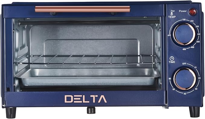 9L Toaster Oven, Small Countertop Electric Oven 750W, 60-Min Timer Auto Shut-Off - Image 2