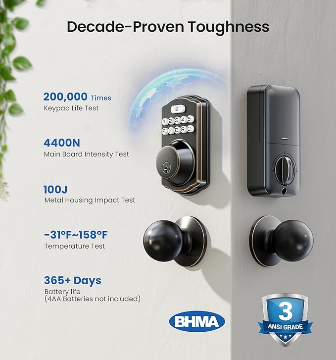Veise Keyless Entry Door Lock - Image 5
