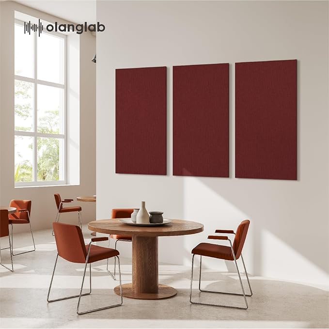 Olanglab Acoustic Panels 2 Pack, Fabric Wrapped Sound Proof Foam Panels - Image 3
