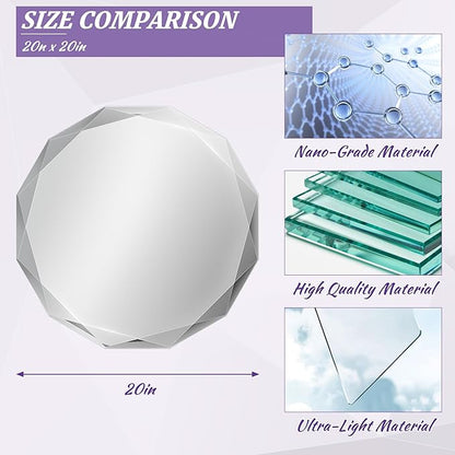 Bathroom Mirror for Wall, Beveled Edge Frameless Wall Mount Vanity Mirror - Image 5