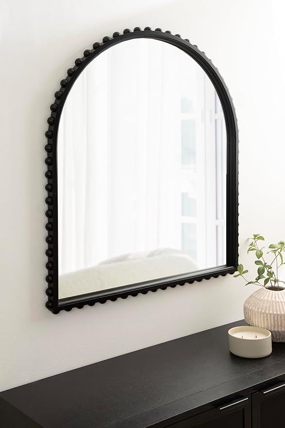 Kate and Laurel Beadbrook Modern Beaded Arched Mirror - Image 4