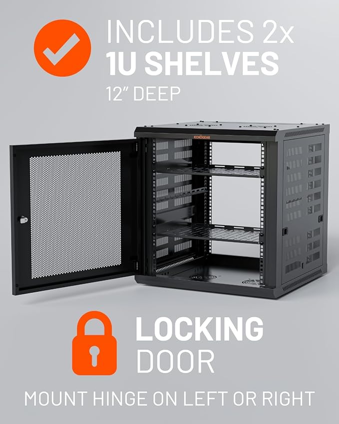 ECHOGEAR 12U Network Rack - Image 3