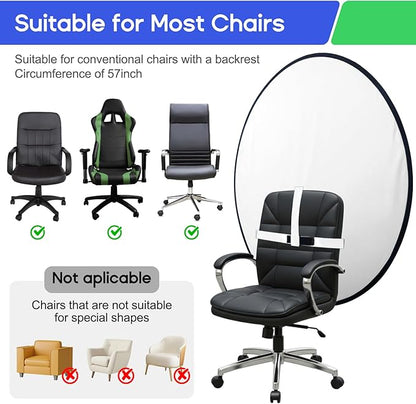 Portable Black White Screen Chair, 57 in Screen Backdrop - Image 6