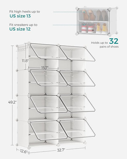 SONGMICS Shoe Rack Organizer, 8-Tier Shoe Storage Cabinet - Image 3