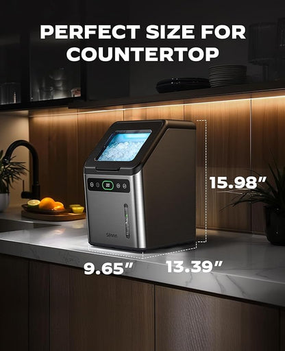 Silonn Nugget Ice Makers Countertop, Timer Pebble Ice Maker - Image 6