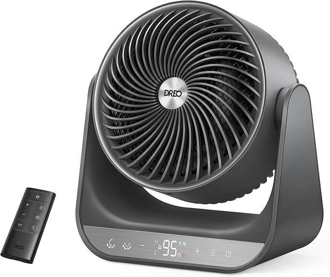 DREO 60° Vertical & 90° Horizontal 3D Oscillating Heating, 12 ft/s Long-Range by DREO