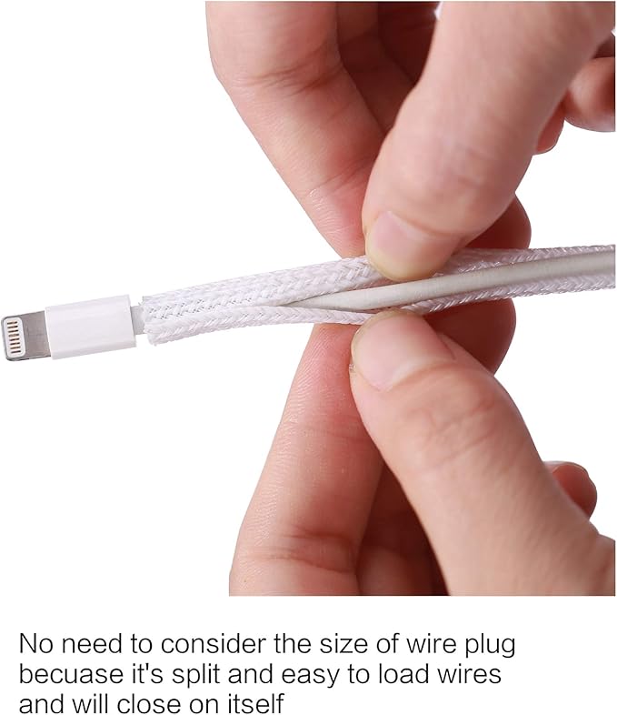 Alex Tech 25ft - 1/8 inch Cord Protector Wire Loom Tubing Cable Sleeve Split - Image 2