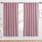 NICETOWN 2 Panels Blackout Curtains, Rod Pocket Window Curtains Room Darkning by NICETOWN