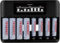 Tenergy TN480U 8-Bay LCD Display Fast Charger by Tenergy