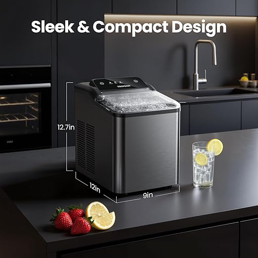 Nugget Ice Maker Countertop, 35lbs/24H Sonic & Chewable Pellet Ice, Portable - Image 7