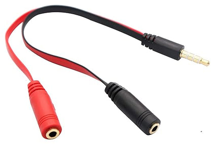zdyCGTime 3.5mm Audio Y Splitter Cable 4-Pole 3.5mm AUX Male to 2x3.5mm Female - Image 7