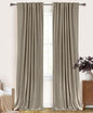100% Blackout Shield Linen Blackout Curtains by 100BlackoutShield