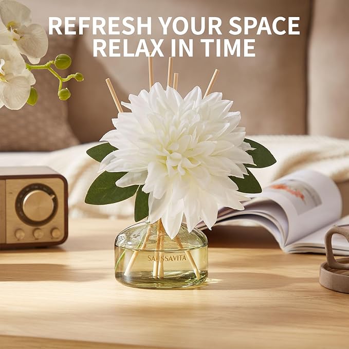Reed Diffusers Set unfettered Dew Scent, Bathroom Floral Scent Diffuser - Image 2
