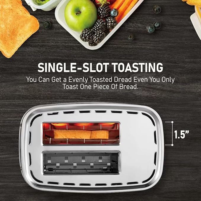 Smart Toaster Touchscreen, KETIAN Automatic Electric Digital Toaster 2 Slice - Image 6