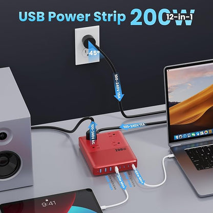12-in-1 Charging Station USB C Power Strip - Image 6