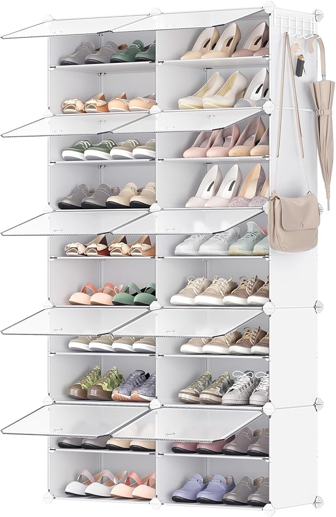 SONGMICS Shoe Rack Organizer, 10-Tier Shoe Storage Cabinet by SONGMICSbySONGMICSHOME