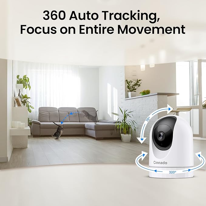 Cinnado 5MP Security Camera Indoor-5G/2.4G Dual WiFi Cameras - Image 4