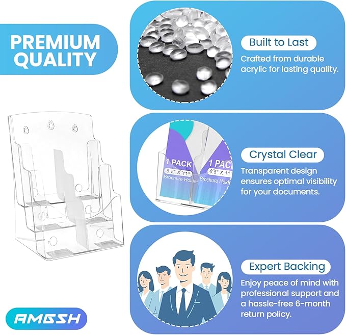 AMGSH 3 Tier Brochure Stand - Image 5