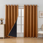 Anytime 100% Blackout Curtain 2 Panels Set, Thermal Insulated Window Drapes by Anytime