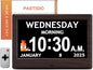 7'' Digital Clocks, 12 Reminders & 6 Alarms, Dementia Clock by Pastigio