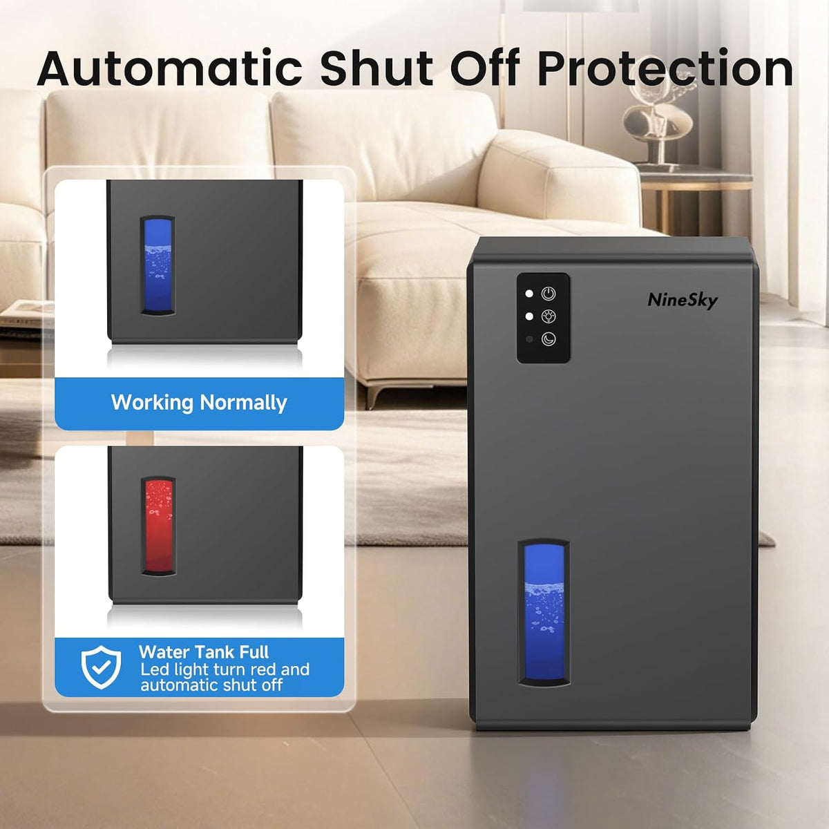 dehumidifiers for home, 1000 sq ft dehumidifier with, front angle view