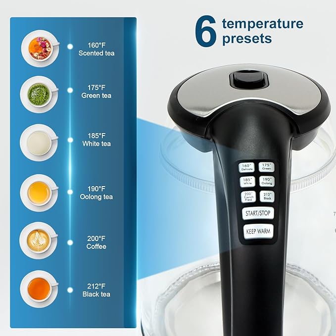 1500W Electric Kettle with Temperature Control - Image 3