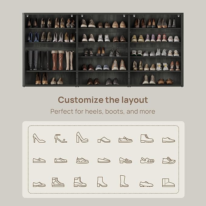 SICOTAS Rattan Shoe Storage Cabinet - Image 6