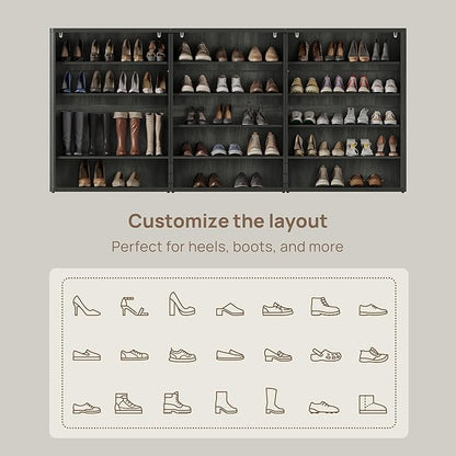 SICOTAS Rattan Shoe Storage Cabinet - Image 6