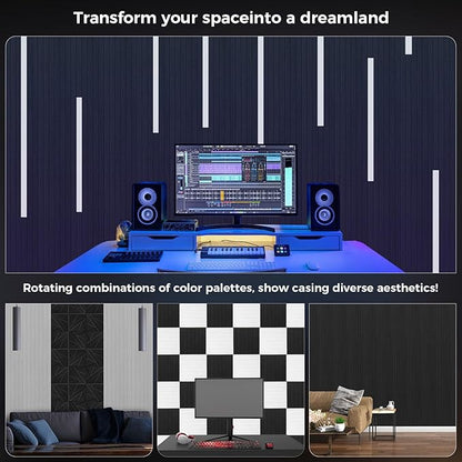 BSHEAD 12 Pack Large Fold Soundproof Wall Panels, 1.2lb/ft³ High Density - Image 5