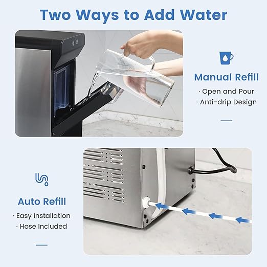 Gevi V2.0 Nugget Ice Maker, 38lbs/24H Countertop Pellet Ice Machine - Image 5
