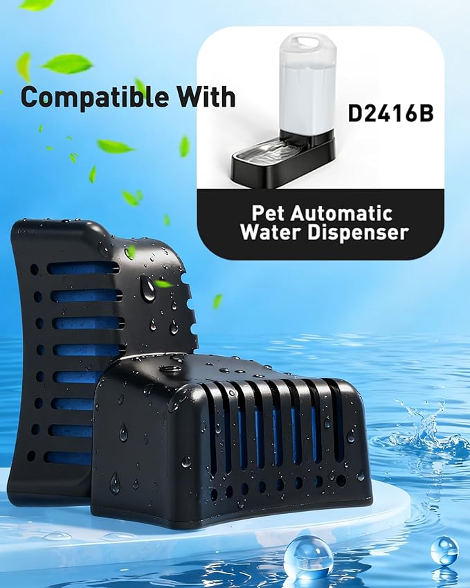 4 Pack Replacement Filters for D2416B Automatic Dog Water Bowl Dispenser – - Image 2