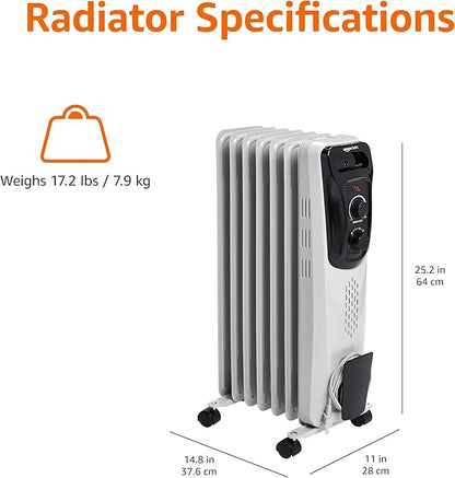 Amazon Basics Portable Oil Radiator Heater - Image 3
