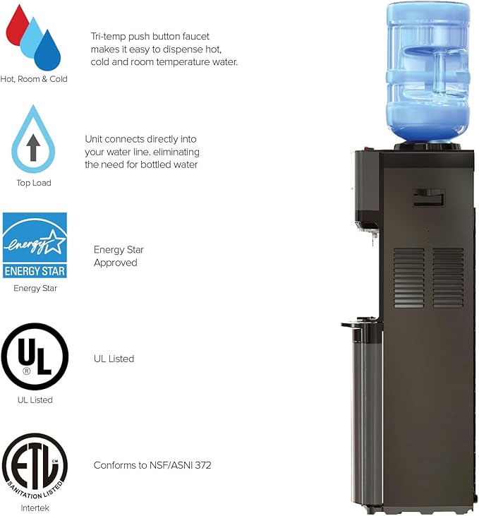 Brio Limited Edition Top Loading Water Cooler Dispenser - Image 3