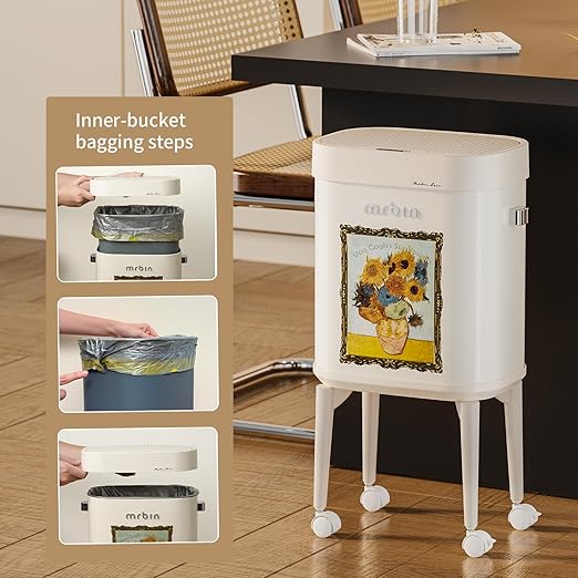 MRBIN Metal Motion Sensor Kitchen Trash Can - Image 5