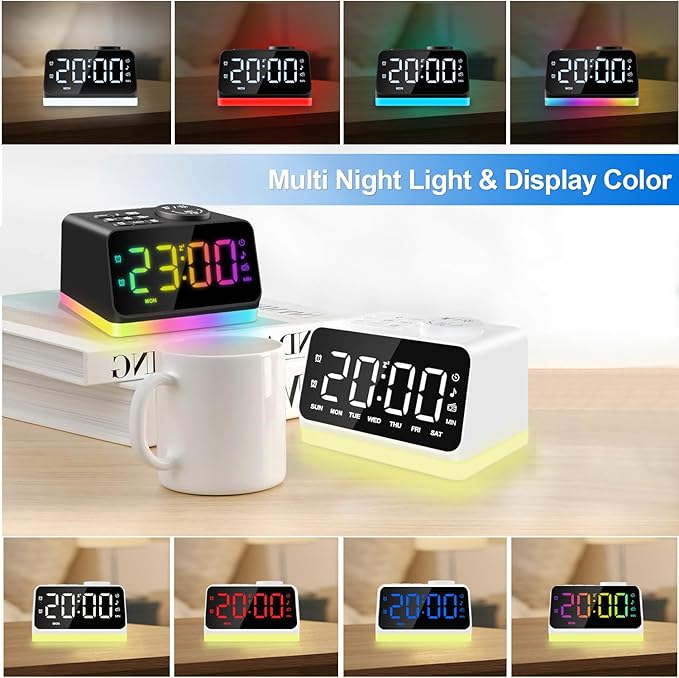 JALL Digital Alarm Clock with FM Radio - Image 4