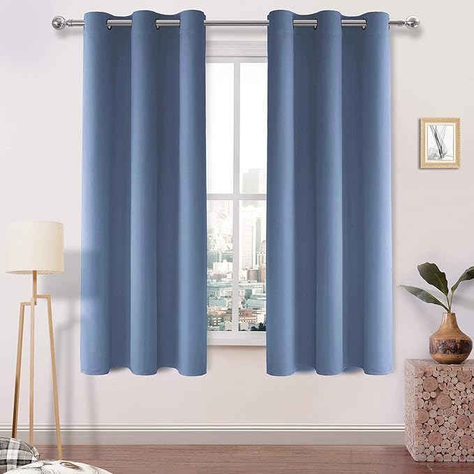 DWCN Dusty Blue Blackout Curtains by DWCN