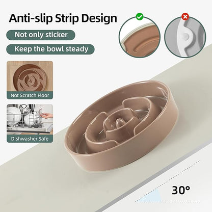 Ceramic 3.2 Cup Slow Feeder Dog Bowl - Image 3