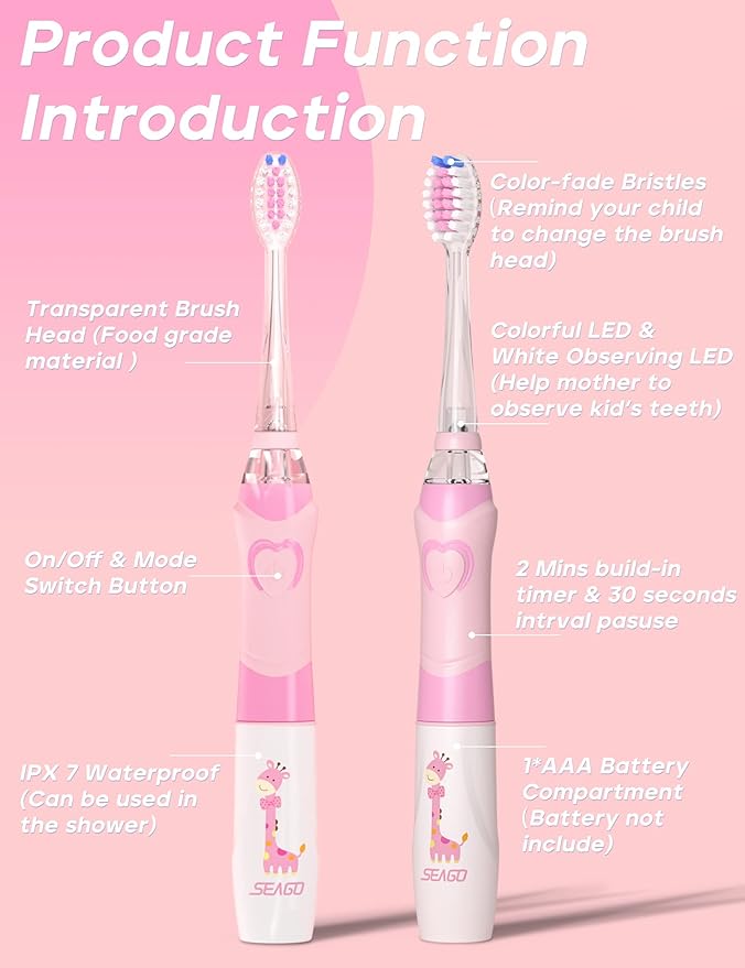 SEAGO Kids Electric Toothbrush - Image 4