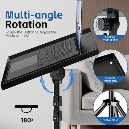 Projector Stand, 33LB Load Bearing & 22-55" Height Adjustable, - Image 5