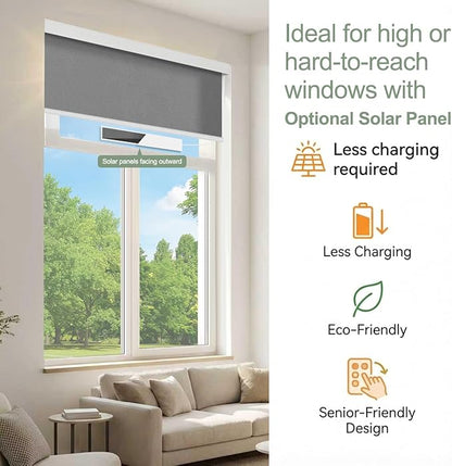 Tipiace Motorized Blinds with Remote Window Roller Shade Wireless Rechargeable - Image 7