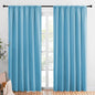 NICETOWN Living Room Curtains, Teal Blue, 1 Pair, 70 x 84-inch, Home by NICETOWN