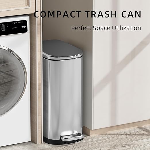 KUK Slim Bathroom Trash Can - Image 3