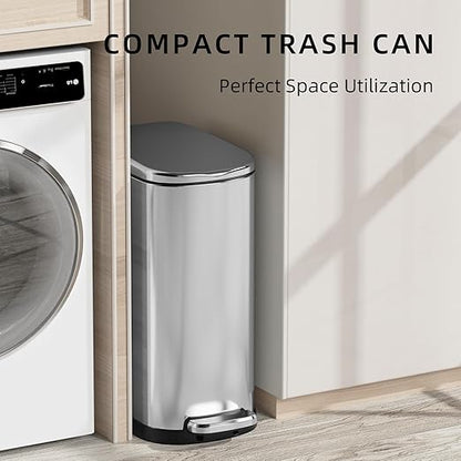 KUK Slim Bathroom Trash Can - Image 3