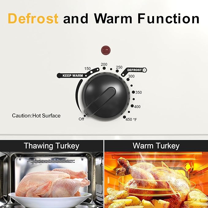 Sunvivi Roaster Oven with Self-Basting Lid, 18 Quart Electric Roaster with - Image 5