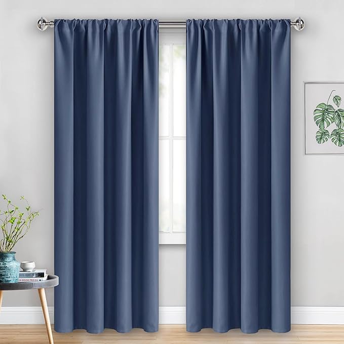 JIUZHEN Dusty Blue Blackout Curtains - Image 7