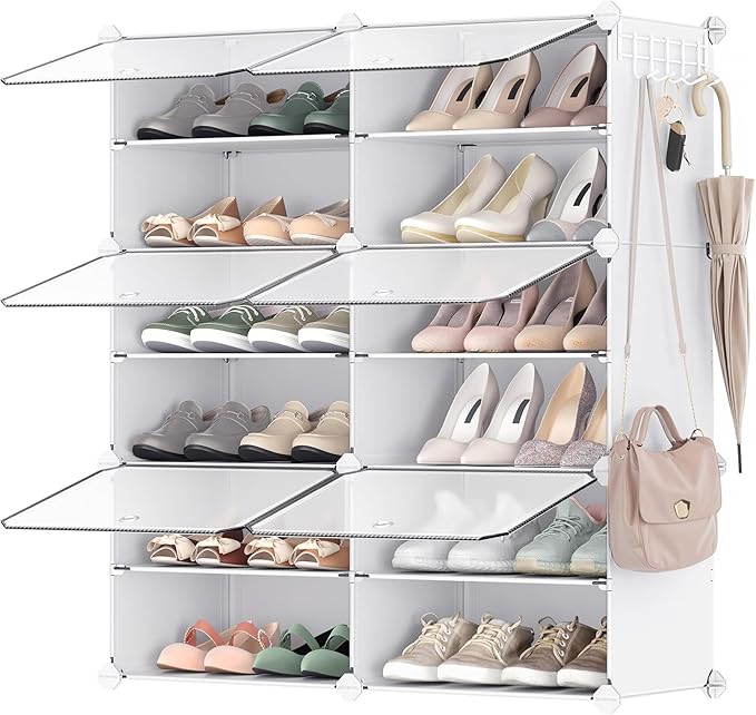 SONGMICS Shoe Rack Organizer, 6-Tier Shoe Storage Cabinet by SONGMICSbySONGMICSHOME
