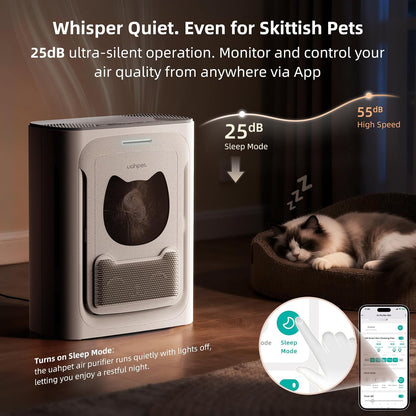 uahpet pet air purifier for home, reduce pet, package contents