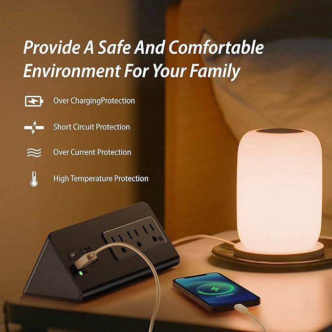 Nightstand Edge Mount Power Strip - Image 9