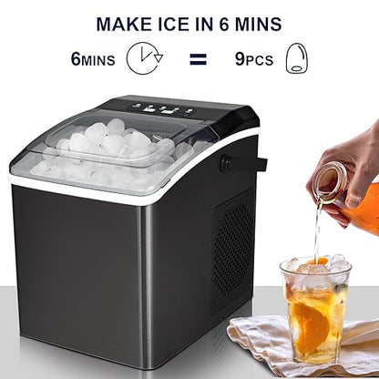 Koolatron Countertop Ice Maker – Nugget Ice Maker Makes 9 Pebble in 6 Mins - Image 3