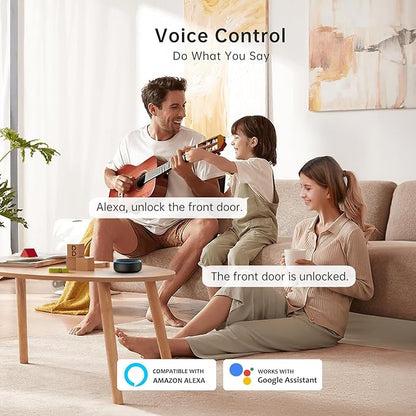 Smart Deadbolt, SMONET Fingerprint Electronic Deadbolt Door Lock - Image 3
